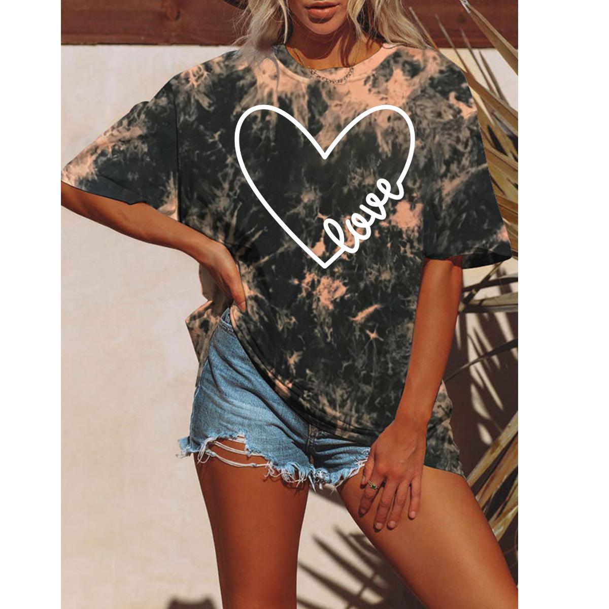 Новые летние женские модные футболки с принтом в виде тюля, топы, футболки с принтом в виде сердца, женская одежда с коротким рукавом, повседневная стильная женская одежда 3XL
Новые летние женские модные футболки с принтом в виде тюля, топы, футболки с принтом в виде сердца, женская одежда с коротким рукавом, повседневная стильная женская одежда 3XL