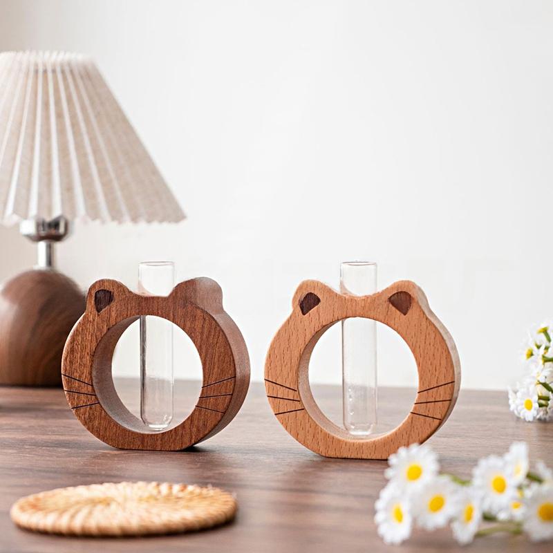 Cartoon Wood Creative Natural Materials Desktop Flower Arrangement DIY Cat Shaped Design Ornaments Home Decorations
Cartoon Wood Creative Natural Materials Desktop Flower Arrangement DIY Cat Shaped Design Ornaments Home Decorations