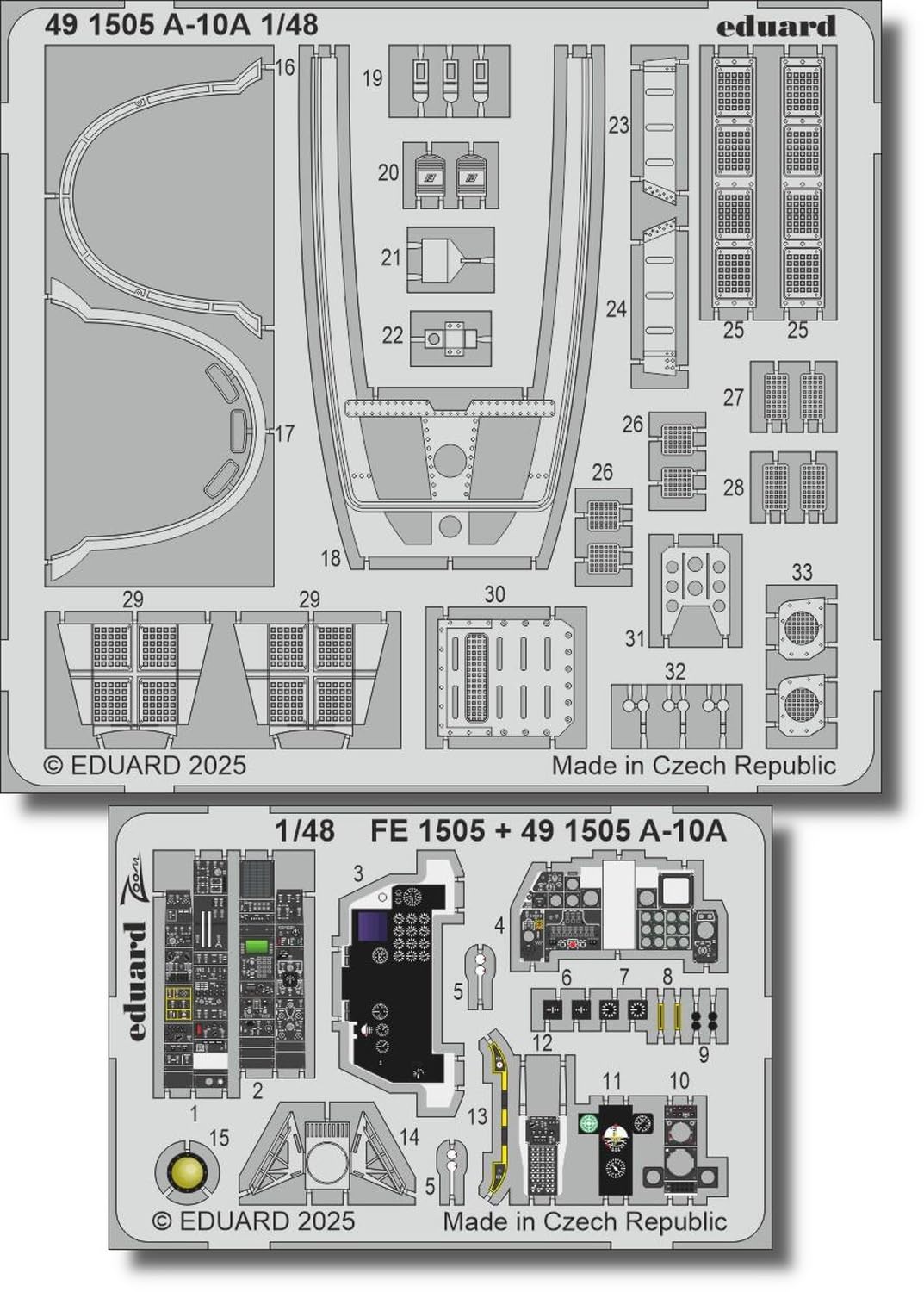Eduard 1/48 A-10A Фототравление (для Великой китайской стены) Пластиковая сборная модель EDU491505 (Самолет)
Eduard 1/48 A-10A Фототравление (для Великой китайской стены) Пластиковая сборная модель EDU491505 (Самолет)