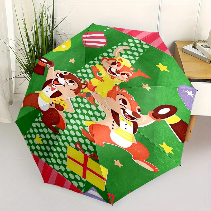Chip and Dale Automatic Folding Umbrella - Simple 8-Rib Design, Bright Cartoon Pattern, Durable Iron Frame, Suitable For Travel, Outdoor, Be
Chip and Dale Automatic Folding Umbrella - Simple 8-Rib Design, Bright Cartoon Pattern, Durable Iron Frame, Suitable For Travel, Outdoor, Be