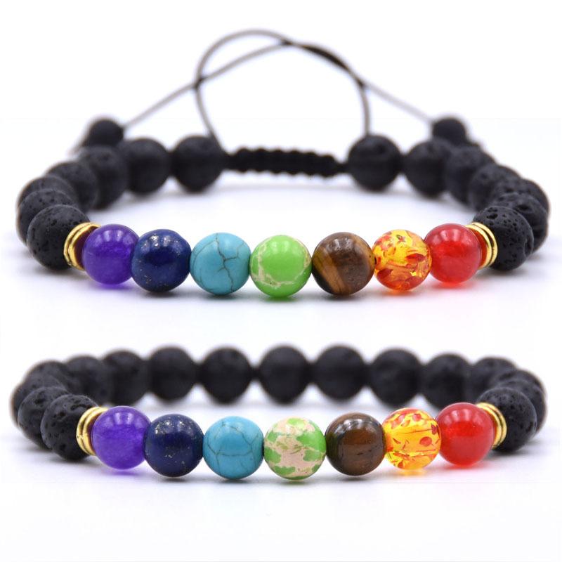 2PC Lava Rock Bracelet Set For Men Women Essential Oils Diffuser Natural Stone Bead Chain Bangle 7 Chakra handmade Jewelry
2PC Lava Rock Bracelet Set For Men Women Essential Oils Diffuser Natural Stone Bead Chain Bangle 7 Chakra handmade Jewelry