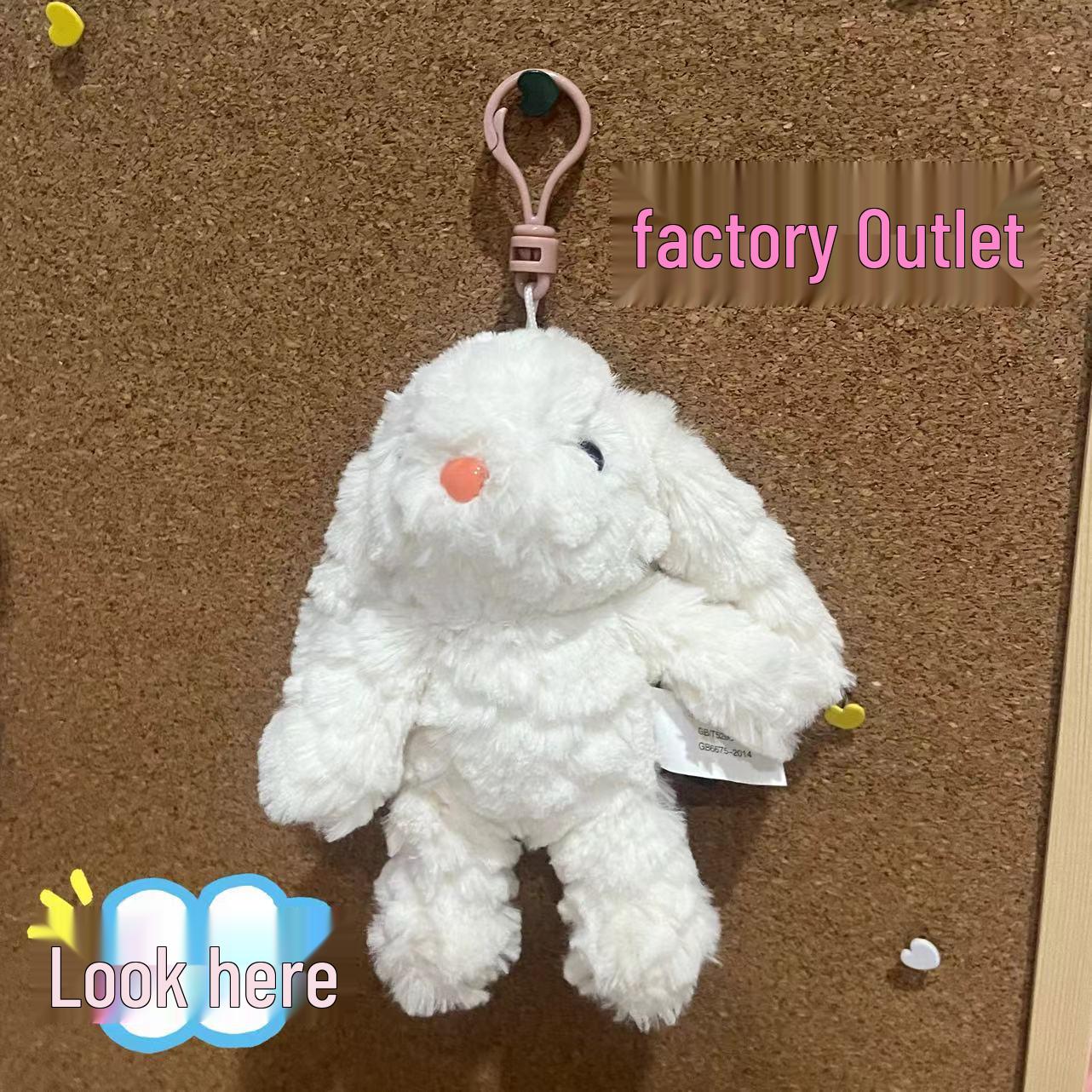Cartoon Cute Plush Animal Keychains: Rabbit & Bear Cloth Doll Pendants for Bags & Car Keys 18 cm
Cartoon Cute Plush Animal Keychains: Rabbit & Bear Cloth Doll Pendants for Bags & Car Keys 18 cm