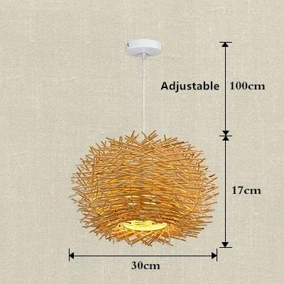 Modern Handmade Rattan Wicker Wood Bird Nest Chandelier For Living Room Hotel Restaurant Cafe Suspension Lighting Decor
Modern Handmade Rattan Wicker Wood Bird Nest Chandelier For Living Room Hotel Restaurant Cafe Suspension Lighting Decor