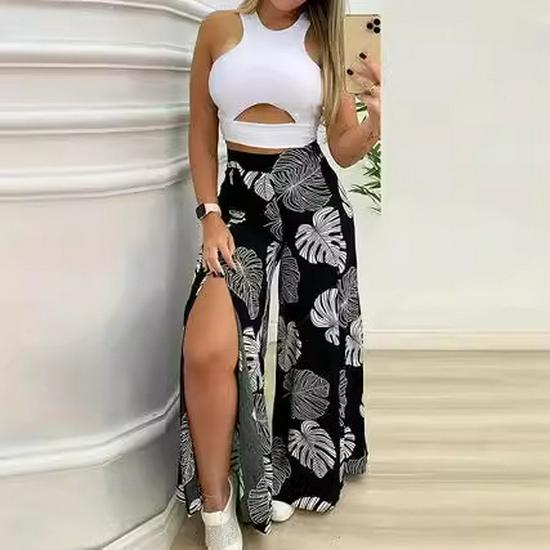 European & American Women s Printed High Waist Wide Leg Pants - Spring, Summer, Autumn Styles Available in All Sizes. M чорний
European & American Women s Printed High Waist Wide Leg Pants - Spring, Summer, Autumn Styles Available in All Sizes. M чорний