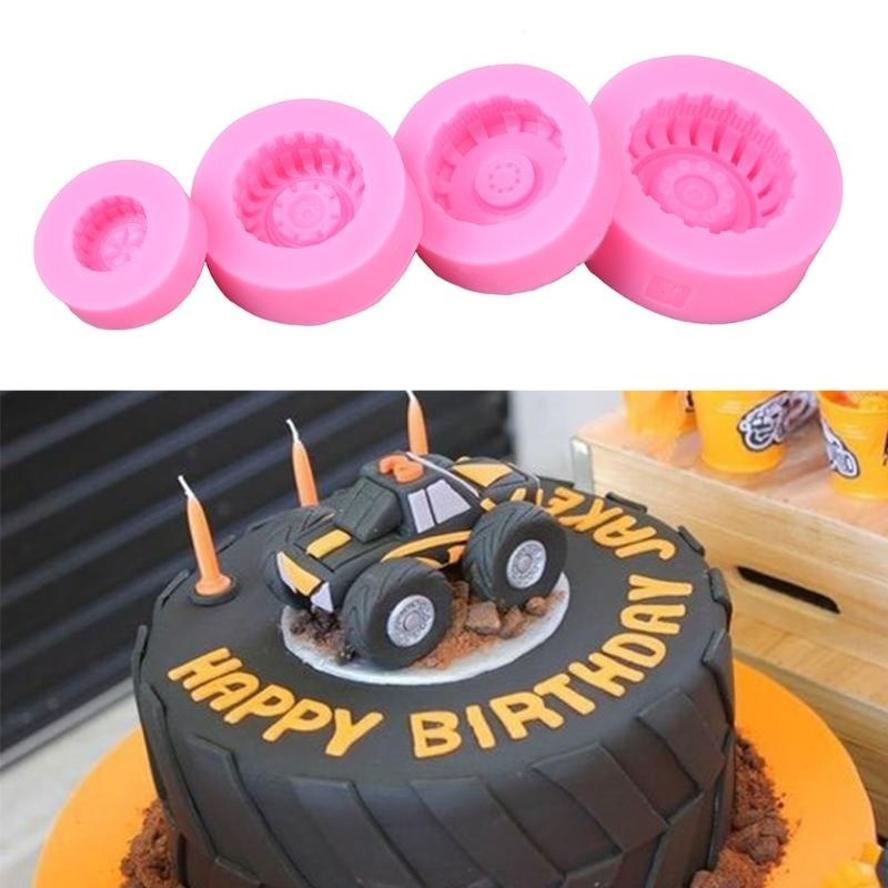 4 Pcs/Set Silicone Cake Mold Tires Wheel Pattern DIY Bakeware Fondant Muffin Chocolate Moulds Cupcake Molds Cake Tools Baking розовый
4 Pcs/Set Silicone Cake Mold Tires Wheel Pattern DIY Bakeware Fondant Muffin Chocolate Moulds Cupcake Molds Cake Tools Baking розовый