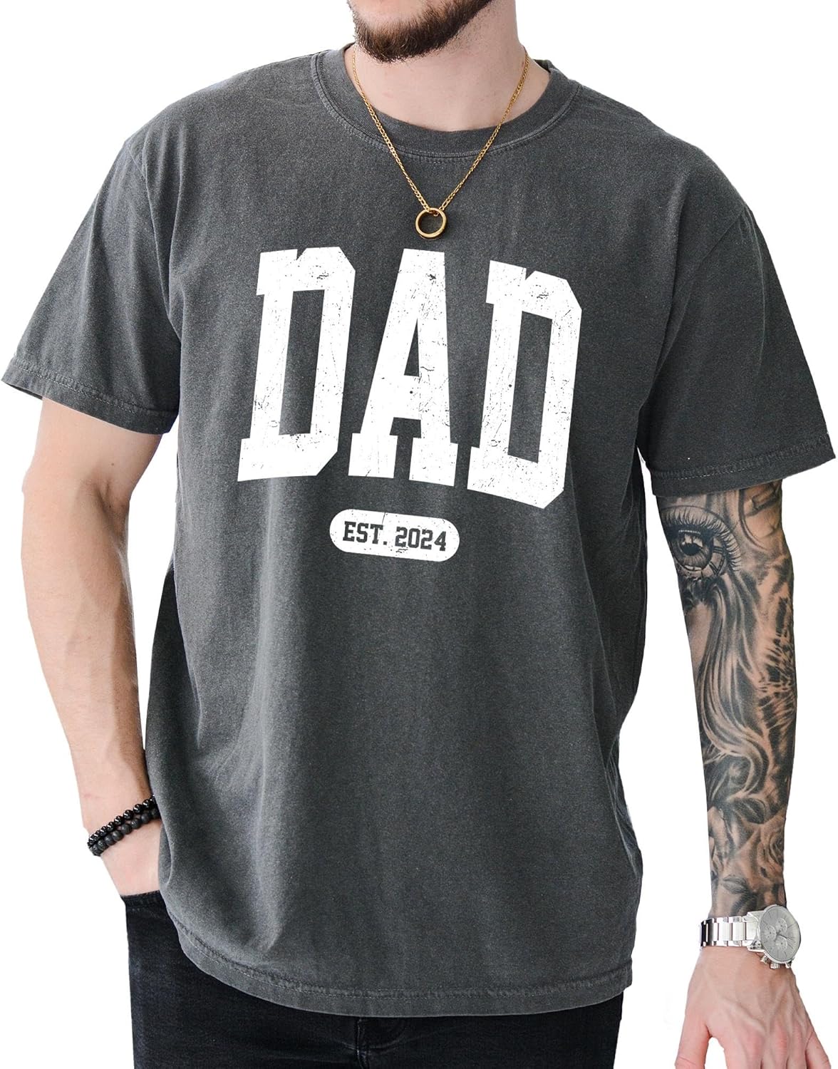 Couple T-Shirt Mama, Dad, Est. 2024 Shirt for Men and Women 100% Cotton Retro Look Oversized Graphic Tee 5XL різнокольоровий
Couple T-Shirt Mama, Dad, Est. 2024 Shirt for Men and Women 100% Cotton Retro Look Oversized Graphic Tee 5XL різнокольоровий