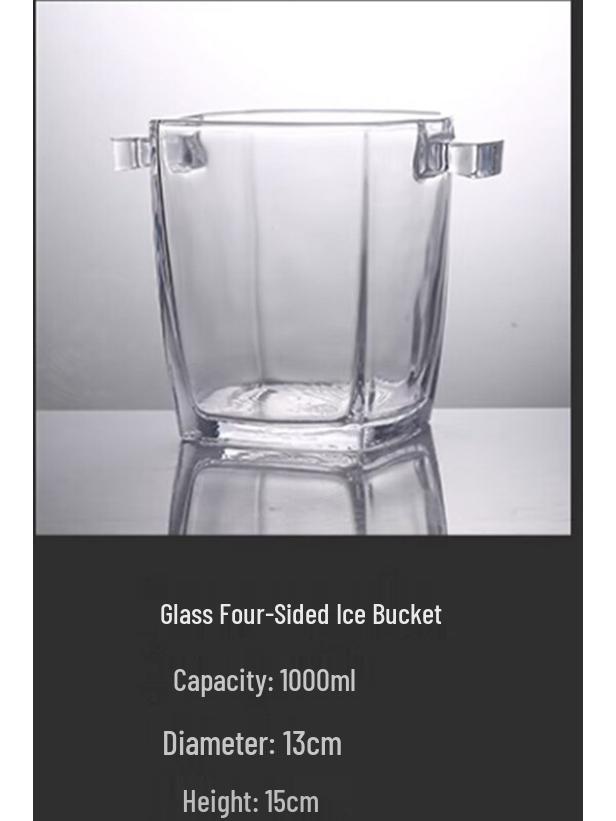 ZISIZ Crystal Glass Portable Champagne Ice Bucket
ZISIZ Crystal Glass Portable Champagne Ice Bucket