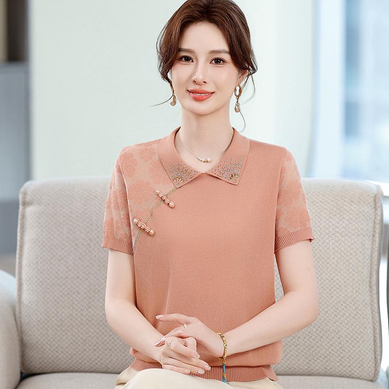 2026 Stylish Chinese Ice Silk Short Sleeve Knit Cardigan for Middle-aged & Elderly Women L рожевий
2026 Stylish Chinese Ice Silk Short Sleeve Knit Cardigan for Middle-aged & Elderly Women L рожевий