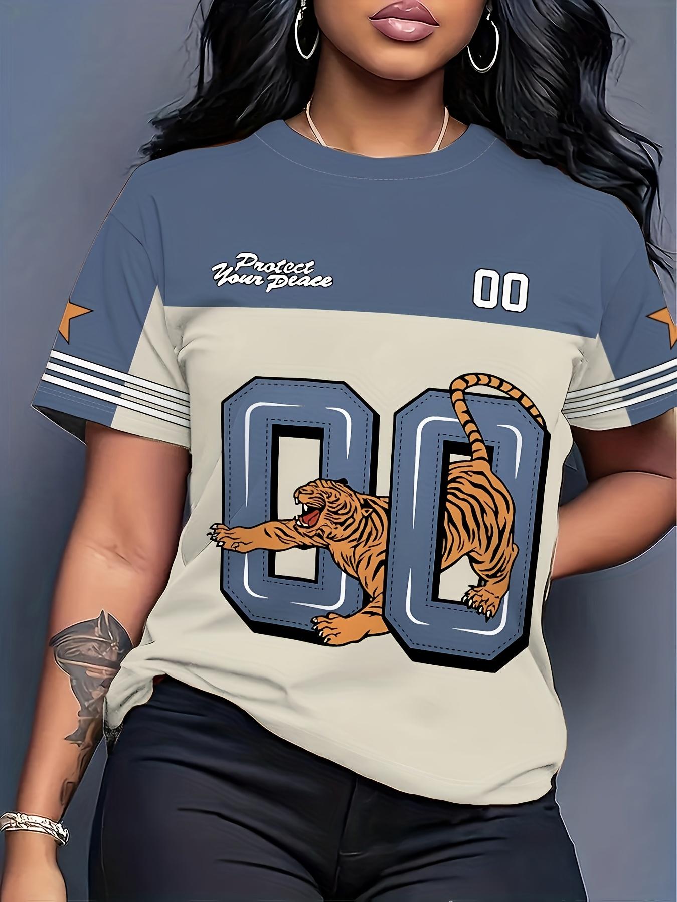 Women s Print Contrast Color Short Sleeve T-Shirt Sports and Entertainment Dinner Summer Neck Short Sleeve Top XXS
Women s Print Contrast Color Short Sleeve T-Shirt Sports and Entertainment Dinner Summer Neck Short Sleeve Top XXS