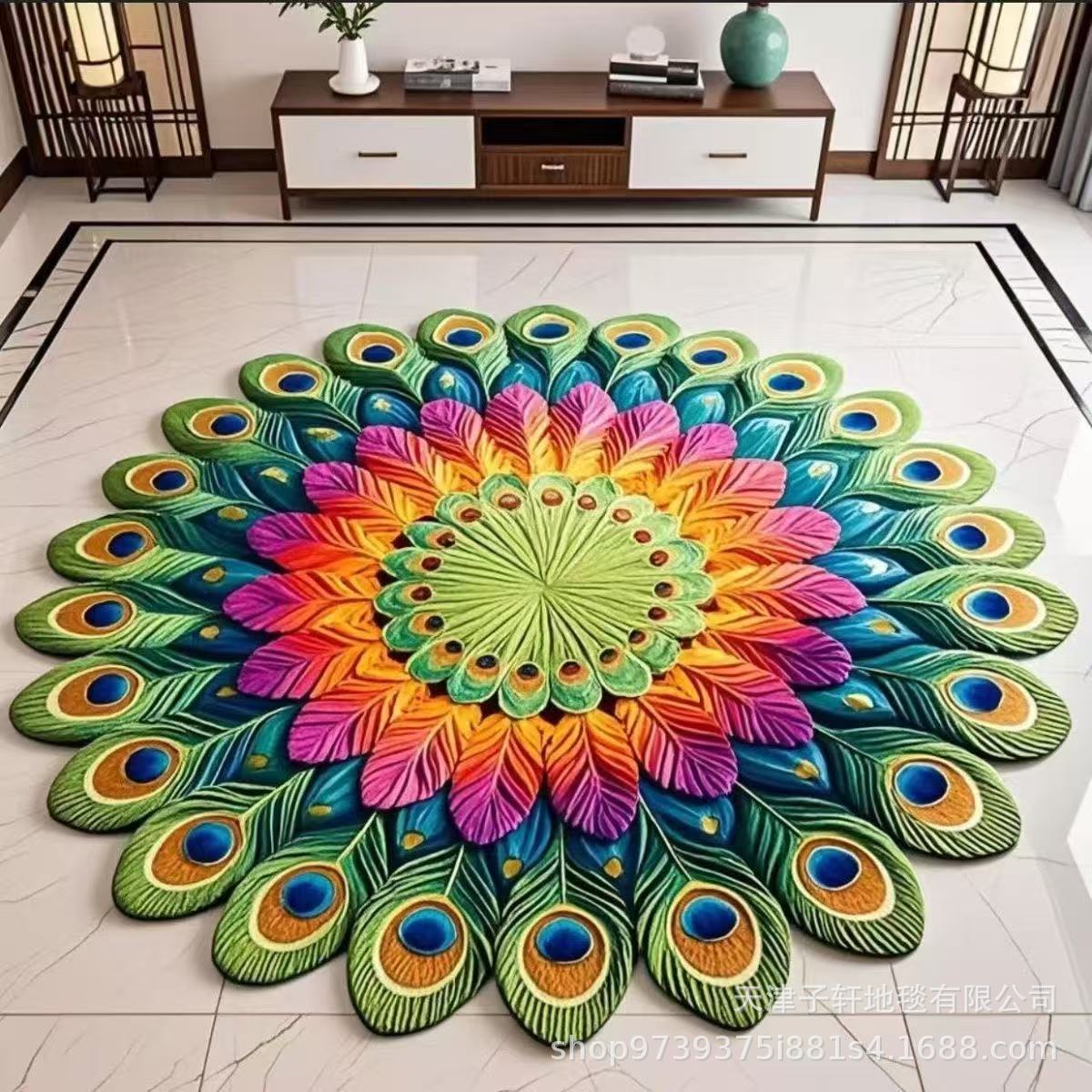 3D Ковер Павлин для Гостиной Спальни Ванной Комнаты Цветочный Напольный Коврикjavascript: 120 * 120cm
3D Ковер Павлин для Гостиной Спальни Ванной Комнаты Цветочный Напольный Коврикjavascript: 120 * 120cm