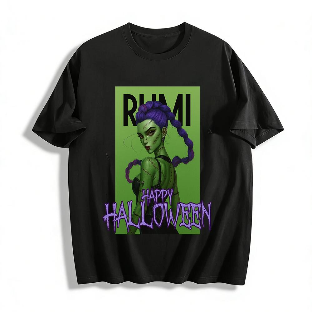 Halloween Frankenstein Themed Printed Top Purple Braid Green Skin Design Casual Festival T-Shirt Pure cotton T-shirt 6XL
Halloween Frankenstein Themed Printed Top Purple Braid Green Skin Design Casual Festival T-Shirt Pure cotton T-shirt 6XL