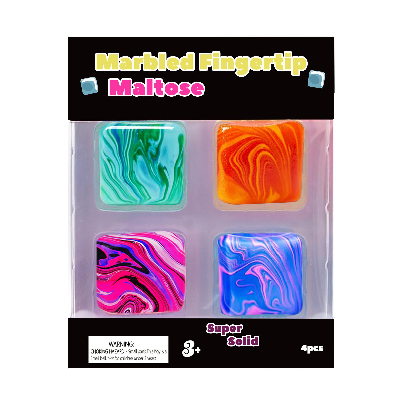 Marbled Fingertip Maltose Sensory Squeeze Cube Set of 4 Pieces for Stress Relief and Tactile Play Suitable for Children and Adults One Size
Marbled Fingertip Maltose Sensory Squeeze Cube Set of 4 Pieces for Stress Relief and Tactile Play Suitable for Children and Adults One Size
