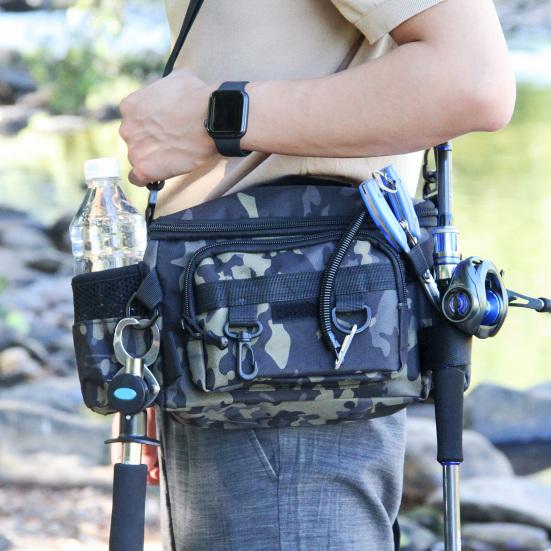 Waist Bag Fishing Gear Organizer Large Capacity Double-Layer Design Waterproof Crossbody Chest Bag with Fishing Pole Holder A
Waist Bag Fishing Gear Organizer Large Capacity Double-Layer Design Waterproof Crossbody Chest Bag with Fishing Pole Holder A