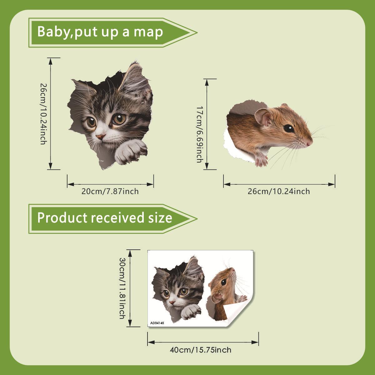 Playful Cat and Mouse Toilet Stickers, Waterproof Removable Self-Adhesive for Bathroom Decor 30x40cm різнокольоровий
Playful Cat and Mouse Toilet Stickers, Waterproof Removable Self-Adhesive for Bathroom Decor 30x40cm різнокольоровий