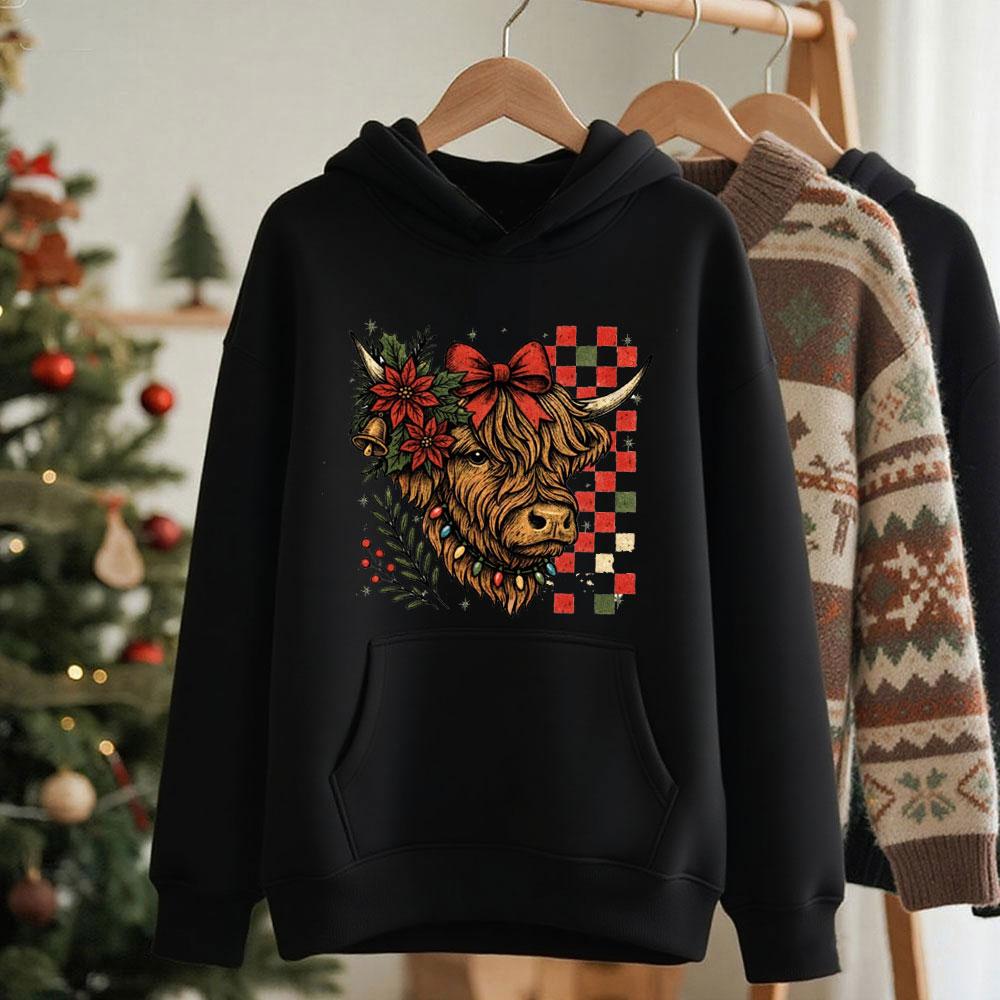 Floral Checkered Christmas Highland Cow Santa Claus Women Hoodie Preppy Christmas Hoodie Long Sleeve Drop Shoulder Tracksuit XL
Floral Checkered Christmas Highland Cow Santa Claus Women Hoodie Preppy Christmas Hoodie Long Sleeve Drop Shoulder Tracksuit XL