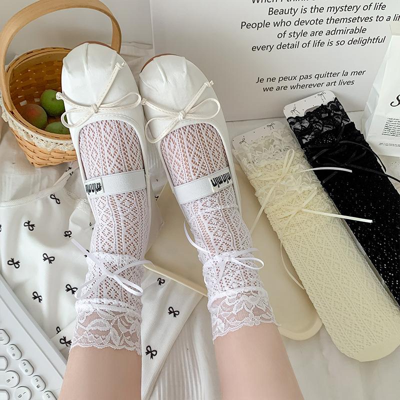 Women s Spring and Summer Thin Bow In The Tube Stack Socks 1 pair бежевий
Women s Spring and Summer Thin Bow In The Tube Stack Socks 1 pair бежевий