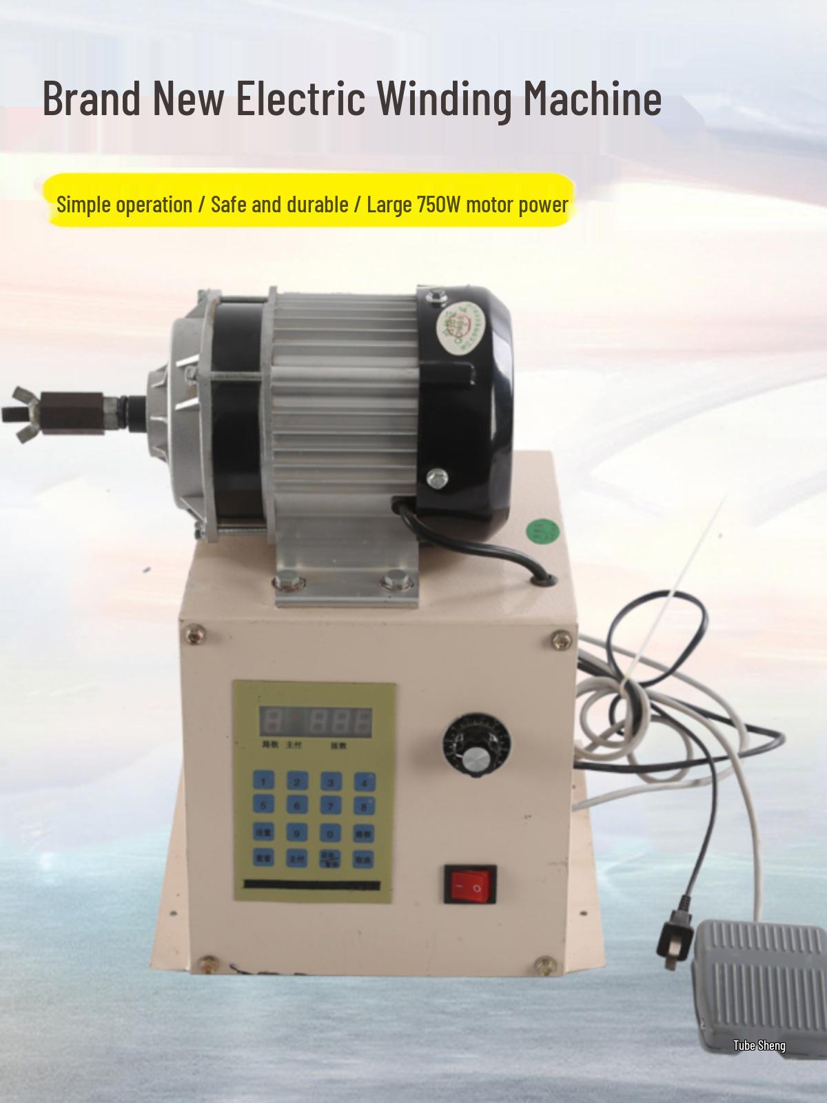 Dual CNC High Torque Electric Winding Machine with Programmable Automatic Counter 500W (with reverse) for winding under 50KW
Dual CNC High Torque Electric Winding Machine with Programmable Automatic Counter 500W (with reverse) for winding under 50KW