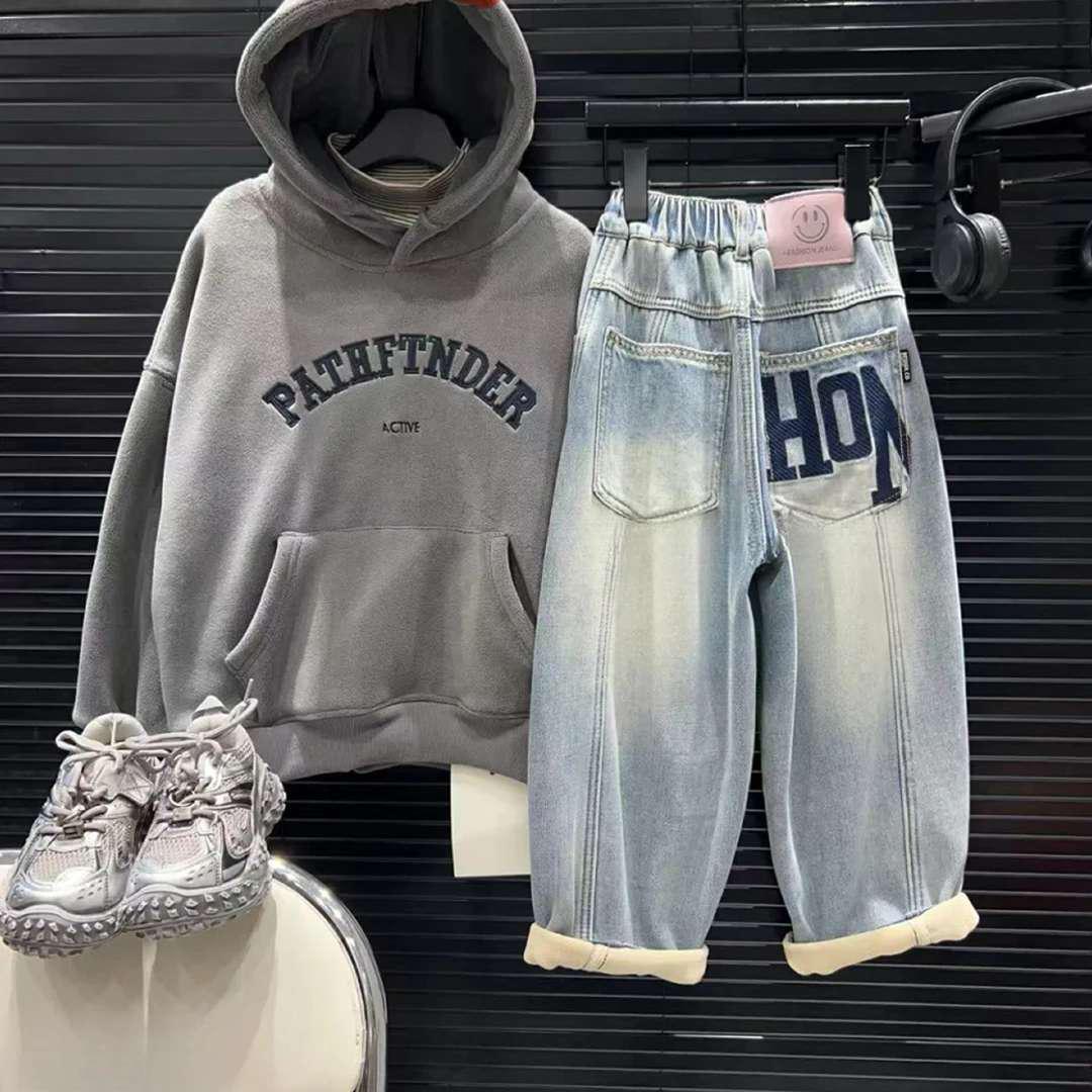 Fleece-Lined Scimitar Jeans: Stylish Elastic Autumn/Winter Jeans for Boys & Girls 100
Fleece-Lined Scimitar Jeans: Stylish Elastic Autumn/Winter Jeans for Boys & Girls 100