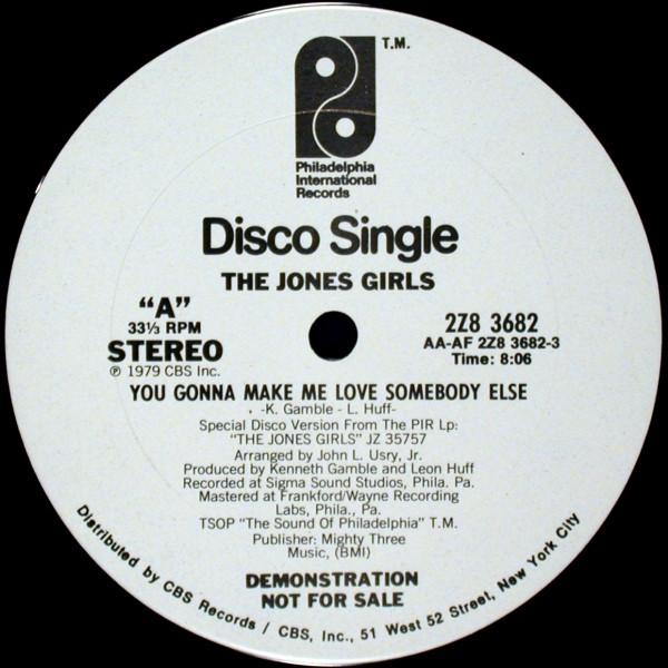 12inch Record JONES GIRLS - You Gonna Make Me Love Somebody Els 2Z83682PROMO Philadelphia In 1979 US Soul/Funk Used
12inch Record JONES GIRLS - You Gonna Make Me Love Somebody Els 2Z83682PROMO Philadelphia In 1979 US Soul/Funk Used