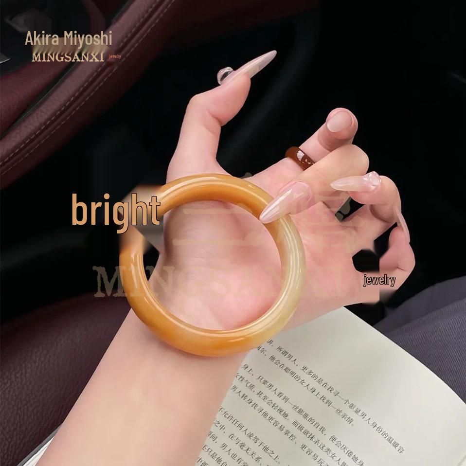 Yellow Dragon Jadeite Bangle – Natural Ice Type Yellow Jade Gemstone from Yunnan Longling 58-60MM
Yellow Dragon Jadeite Bangle – Natural Ice Type Yellow Jade Gemstone from Yunnan Longling 58-60MM