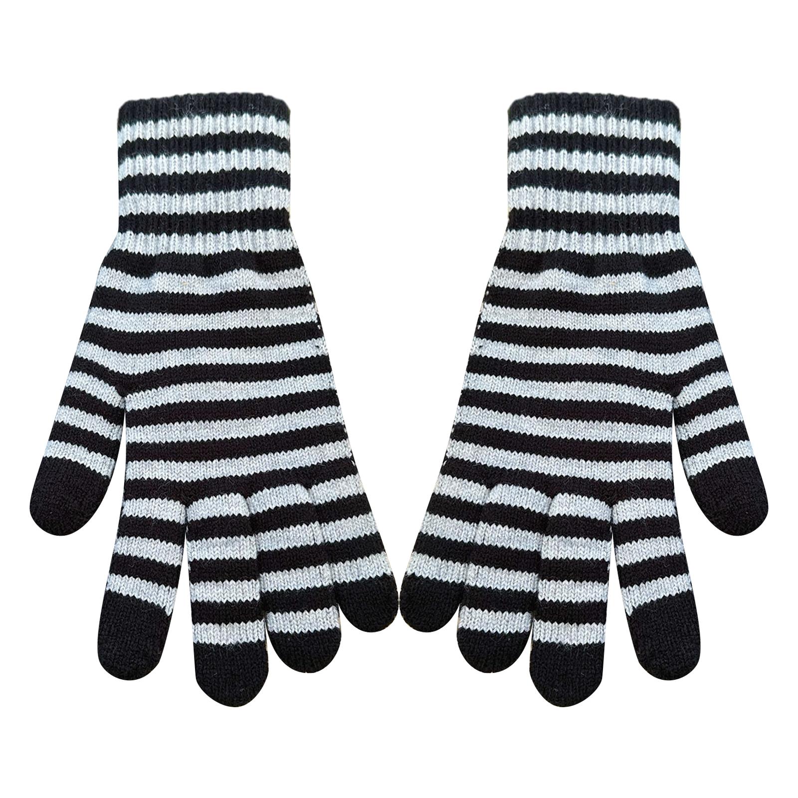 Зимние перчатки для мужчин женщин сенсорные для мобильного телефона черно-белая полоска теплые перчатки мягкие вязаные перчатки эластичная манжета 2
Зимние перчатки для мужчин женщин сенсорные для мобильного телефона черно-белая полоска теплые перчатки мягкие вязаные перчатки эластичная манжета 2