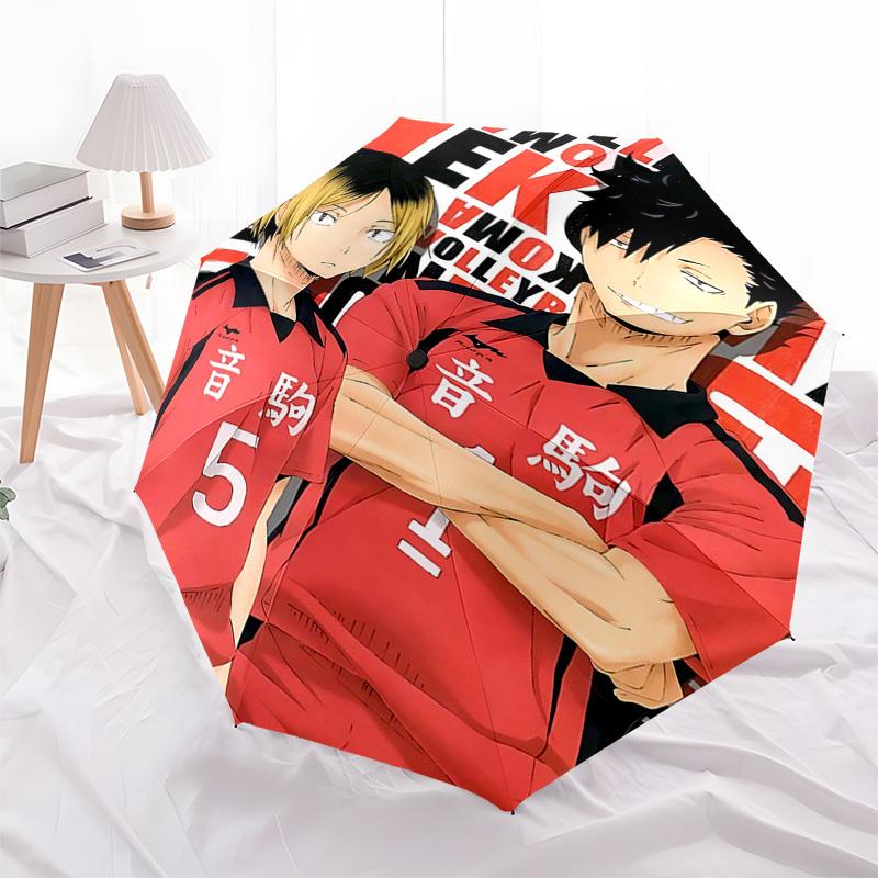 1pc Haikyuu!! Kuroo Tetsurou & Tsukishima Kei Volleyball Team Uniforms Umbrella Automatic Opening Closing, Portable 3-Fold Design, 8-Bone Iron Frame O
1pc Haikyuu!! Kuroo Tetsurou & Tsukishima Kei Volleyball Team Uniforms Umbrella Automatic Opening Closing, Portable 3-Fold Design, 8-Bone Iron Frame O