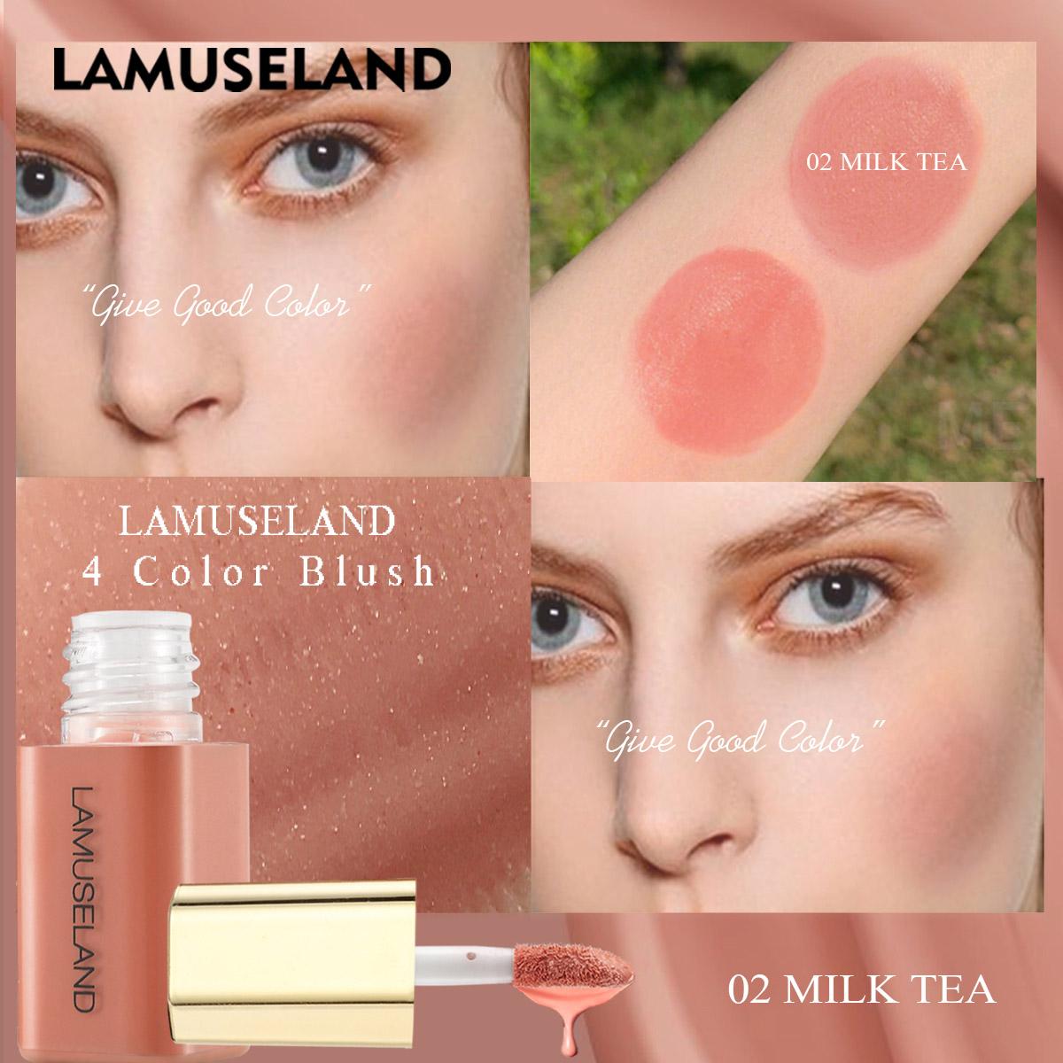 LAMUSELAND 4 цвета, жидкие румяна, косметические румяна, натуральный макияж для щек, лица
LAMUSELAND 4 цвета, жидкие румяна, косметические румяна, натуральный макияж для щек, лица