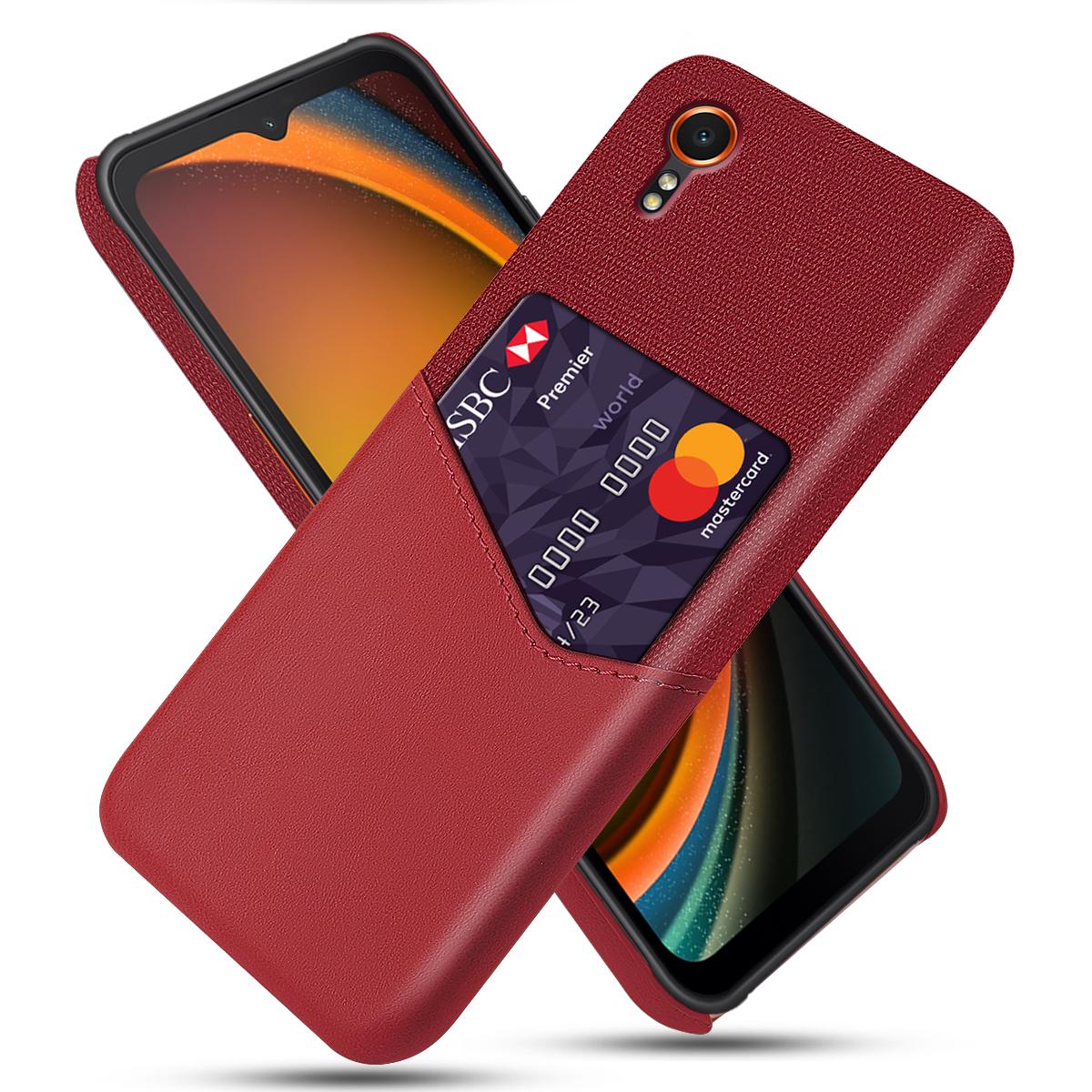 For Samsung Galaxy Xcover7 Case PU Leather+PC Cloth Texture Back Phone Cover with Card Slot Red
For Samsung Galaxy Xcover7 Case PU Leather+PC Cloth Texture Back Phone Cover with Card Slot Red