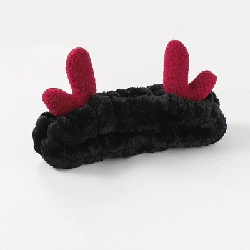 Cartoon deer antler headband for girls, special headband for washing face and applying face mask, non-slip hair accessory Black 2 pack
Cartoon deer antler headband for girls, special headband for washing face and applying face mask, non-slip hair accessory Black 2 pack