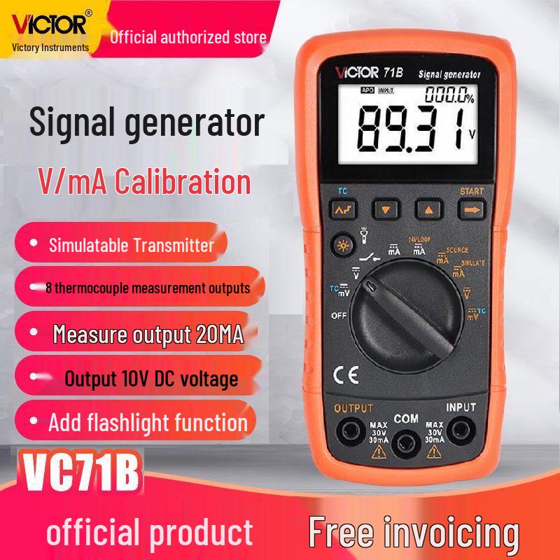 Victory VC71A/VC71B Digital Multimeter & Process Calibrator: Voltage/Current Signal Generator Digital Multimeter VC71C
Victory VC71A/VC71B Digital Multimeter & Process Calibrator: Voltage/Current Signal Generator Digital Multimeter VC71C