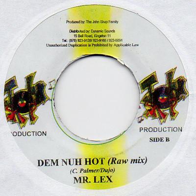 7inch Record MR. LEXX - Dem Nuh Hot NONE John Shop Recor 2002 Jamaica Reggae, Ska & Dub Used
7inch Record MR. LEXX - Dem Nuh Hot NONE John Shop Recor 2002 Jamaica Reggae, Ska & Dub Used