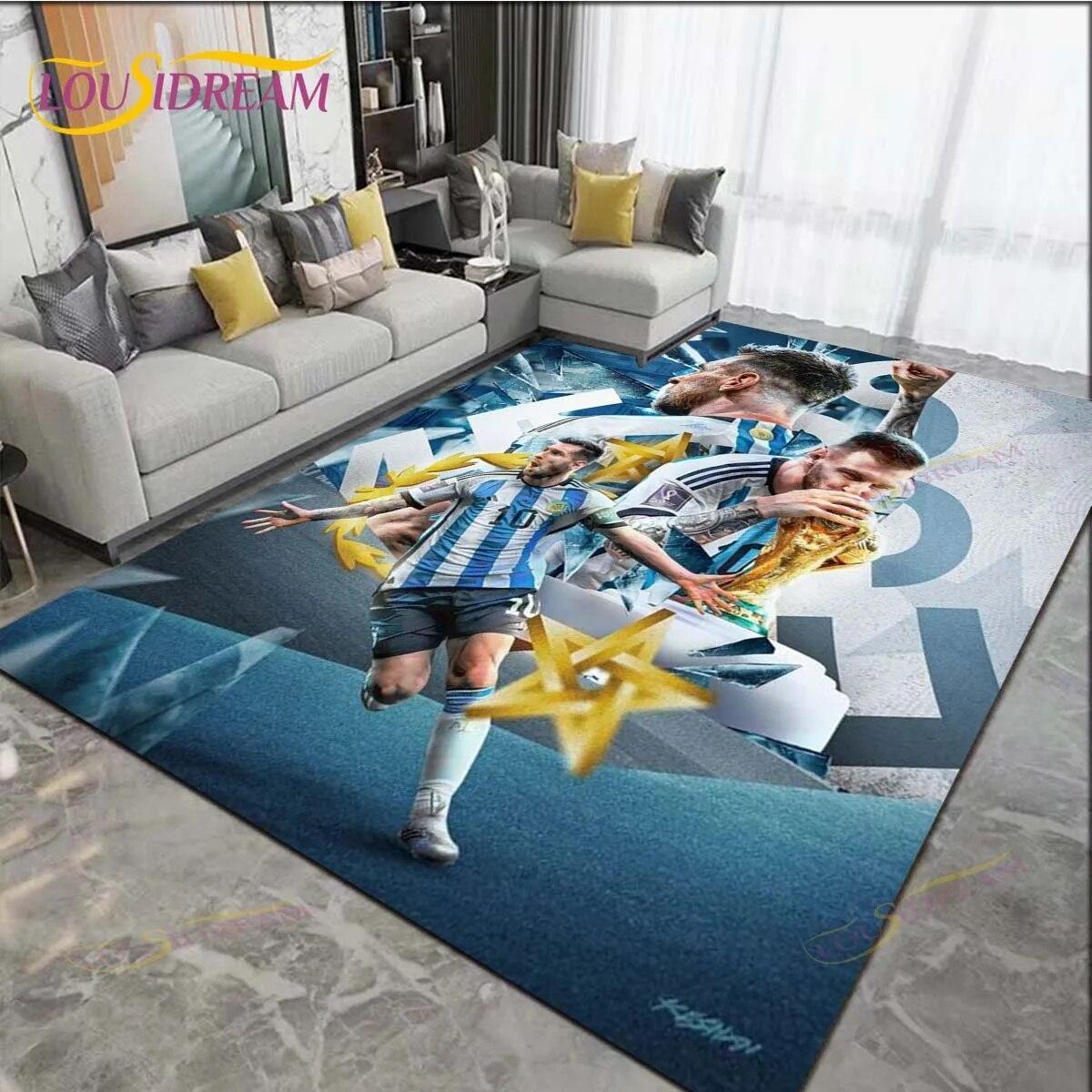 Soccer Superstar Messi Rugs Fashion 3D Printing Living Room Carpets Rug Carpet for Living Room Bedroom Gift Home Decoration
Soccer Superstar Messi Rugs Fashion 3D Printing Living Room Carpets Rug Carpet for Living Room Bedroom Gift Home Decoration