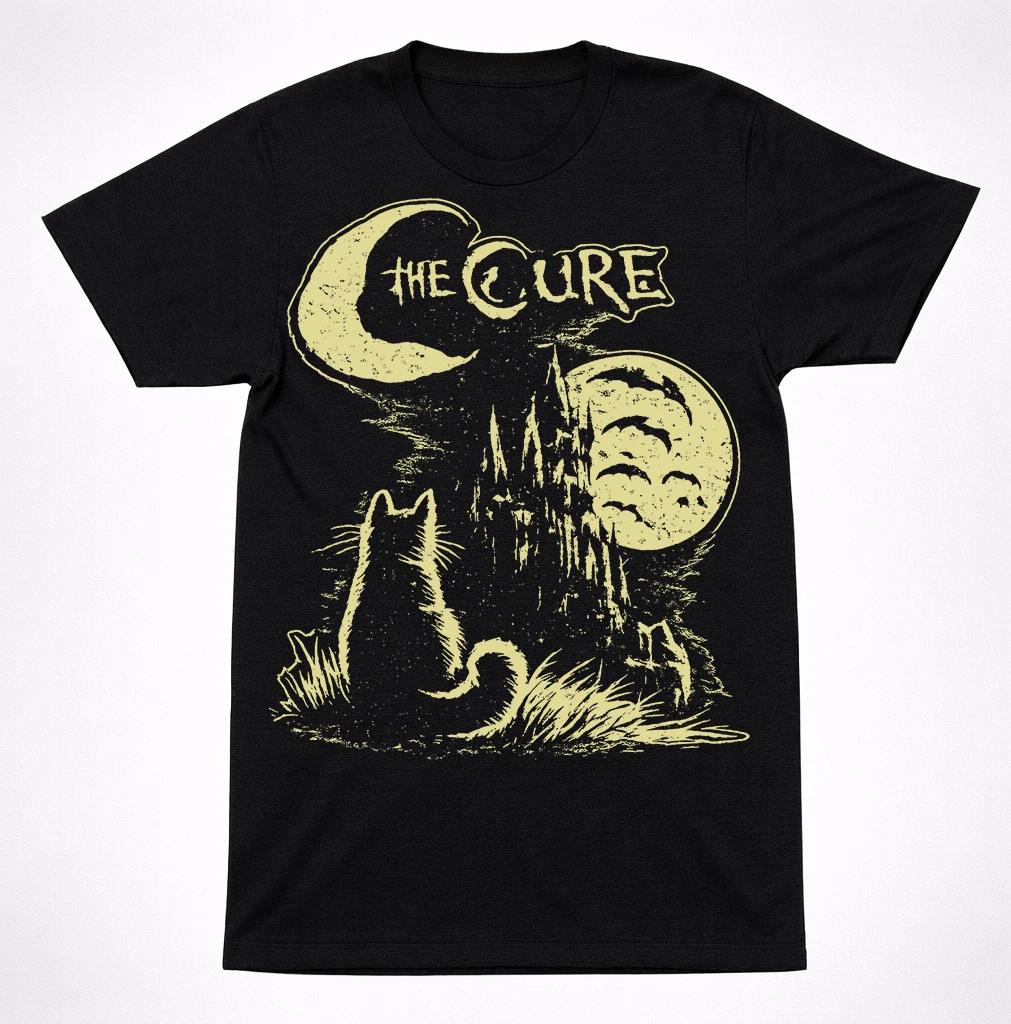 The Cure Cat Moon Bats Logo T-Shirt Gothic Rock Post-Punk New Wave Alt Band 3XL
The Cure Cat Moon Bats Logo T-Shirt Gothic Rock Post-Punk New Wave Alt Band 3XL