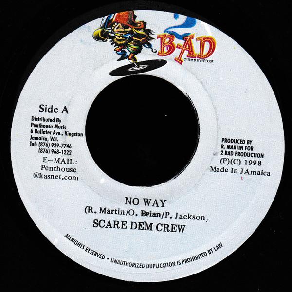7inch Record SCARE DEM CREW - No Way NONE 2 Bad Productio 1998 Jamaica Reggae, Ska & Dub Used
7inch Record SCARE DEM CREW - No Way NONE 2 Bad Productio 1998 Jamaica Reggae, Ska & Dub Used