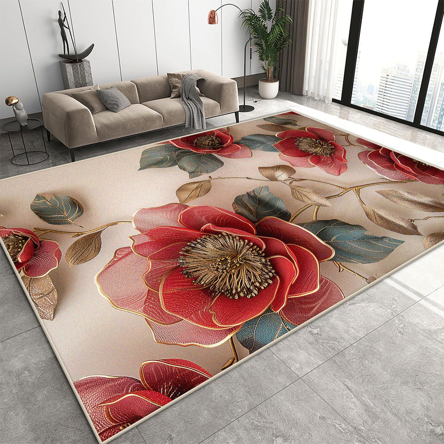 3D Flower Carpets Light Luxury Living Room Decoration Large Rugs Modern Home Sofa Side Bedroom Bedside Soft Floor Mat Cloakroom 80cm x 120cm
3D Flower Carpets Light Luxury Living Room Decoration Large Rugs Modern Home Sofa Side Bedroom Bedside Soft Floor Mat Cloakroom 80cm x 120cm