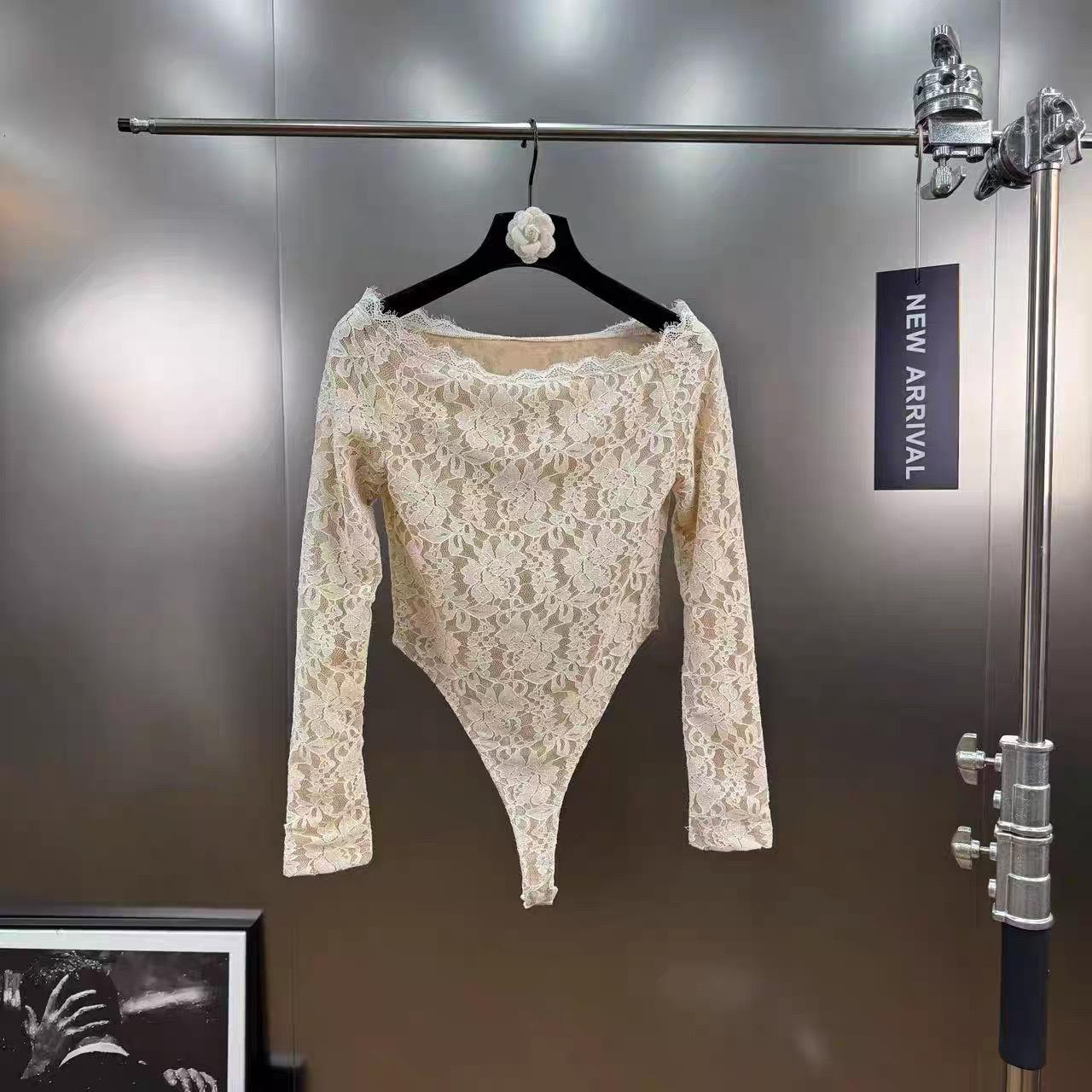 2025 Autumn/Winter One-Shoulder Lace See-Through Long-Sleeve Bodysuit Medium абрикосовий
2025 Autumn/Winter One-Shoulder Lace See-Through Long-Sleeve Bodysuit Medium абрикосовий