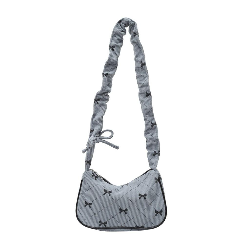 Elegant Bowknot Underarm Bag Corduroy Crossbody Bag Fashionable Zipper Shoulder Bag Evening Use синий
Elegant Bowknot Underarm Bag Corduroy Crossbody Bag Fashionable Zipper Shoulder Bag Evening Use синий