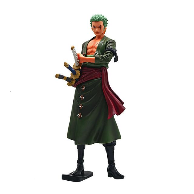 28 см цельная аниме-фигурка GK Roronoa Zoro, стоящая статуя манги с тремя лезвиями, фигурка, коллекция, модель, детская игрушка, украшение
