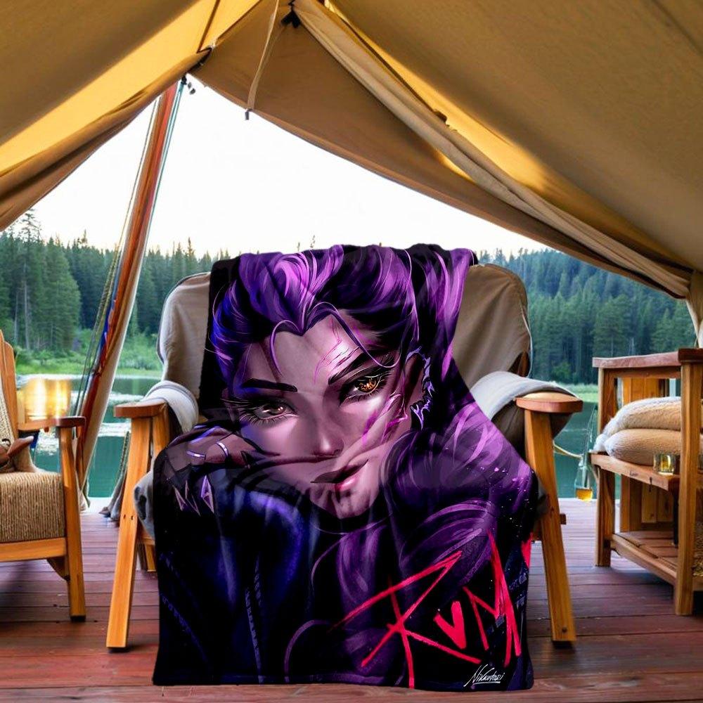 Vivid Purple Hair Artwork Poster - Unique Wall Decor Blanket Lightweight Flannel Throw Blanket for Sofa, Bed, Travel, Camping, Livingroom, 130x150cm
Vivid Purple Hair Artwork Poster - Unique Wall Decor Blanket Lightweight Flannel Throw Blanket for Sofa, Bed, Travel, Camping, Livingroom, 130x150cm