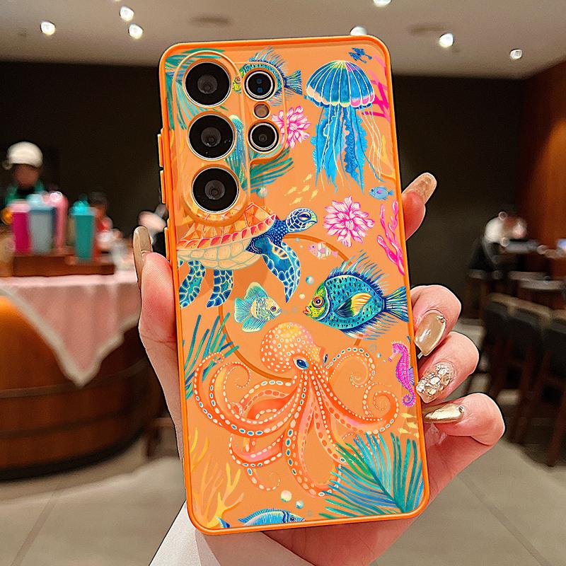 SeaWorld Pattern Case For Samsung Galaxy S26 Ultra S25 Edge S24 Plus S23 FE S22 A17 A54 A55 A56 A57 5G Magnetic For Magsafe Cover Octopus Starfish Samsung A17 оранжевый
SeaWorld Pattern Case For Samsung Galaxy S26 Ultra S25 Edge S24 Plus S23 FE S22 A17 A54 A55 A56 A57 5G Magnetic For Magsafe Cover Octopus Starfish Samsung A17 оранжевый