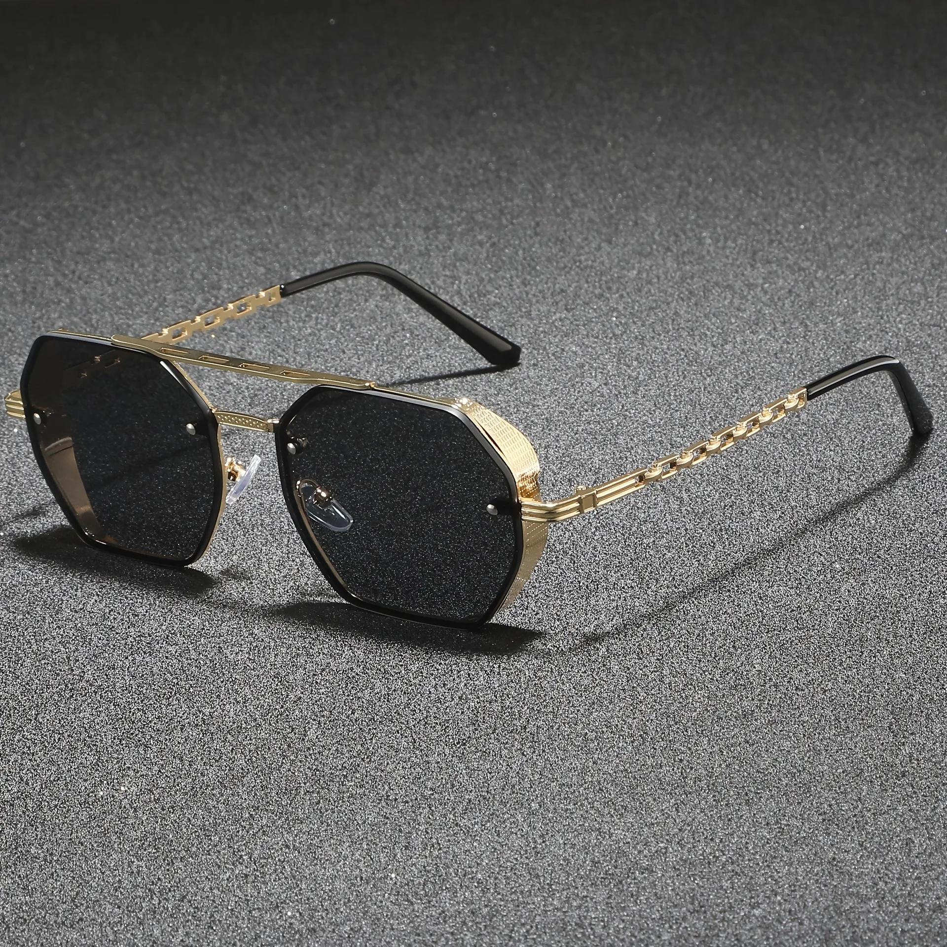 Trendy Square Designer Sun Glasses Colorful Sun Glasses Women Men Metal Frame Female Male Stylish Double Bean Shades UV400
Trendy Square Designer Sun Glasses Colorful Sun Glasses Women Men Metal Frame Female Male Stylish Double Bean Shades UV400