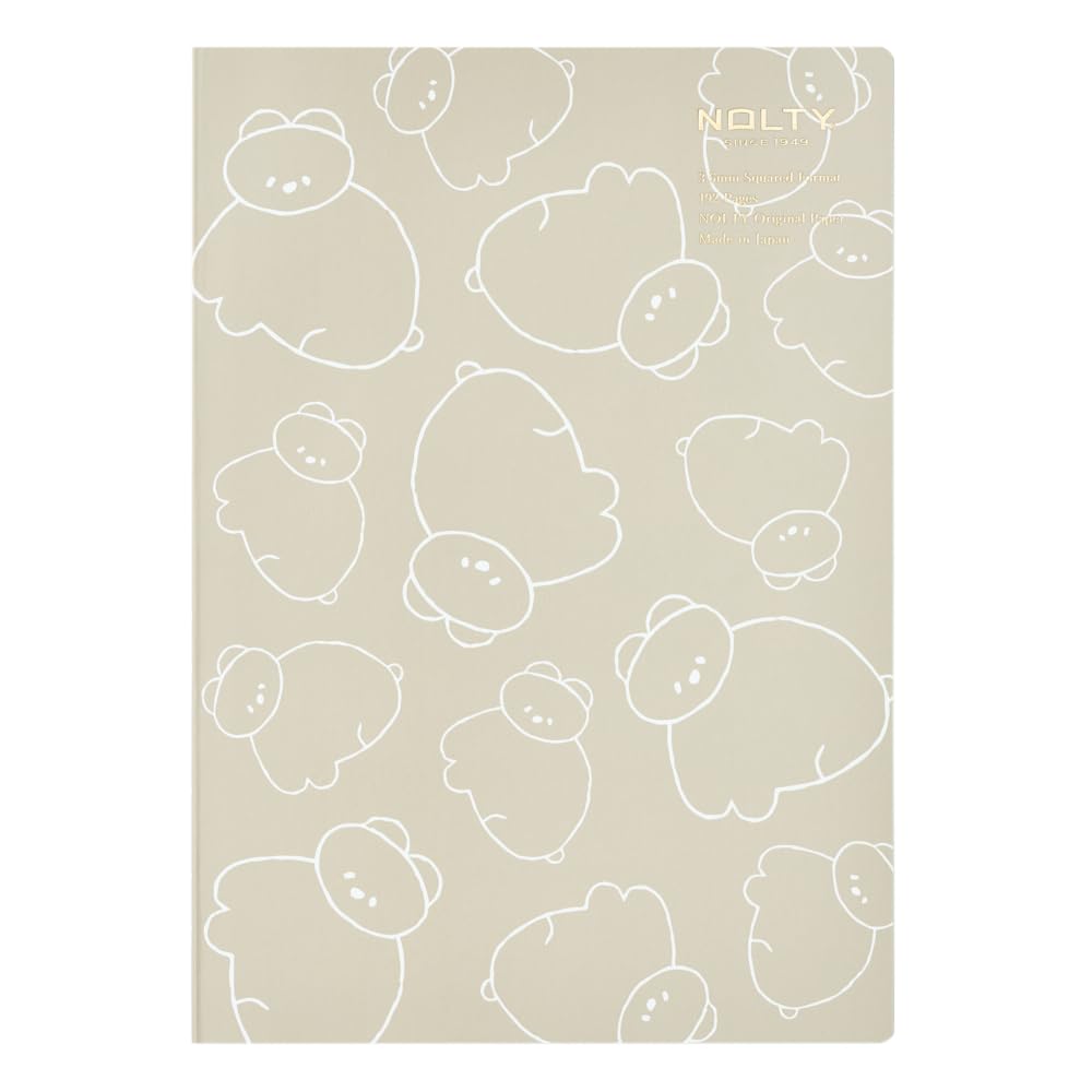 NOLTY Notebook Nico Recipe Collaboration A5 Cream Paper Grid 192pp (Kuma Kuma Koguma) NCG0102
NOLTY Notebook Nico Recipe Collaboration A5 Cream Paper Grid 192pp (Kuma Kuma Koguma) NCG0102