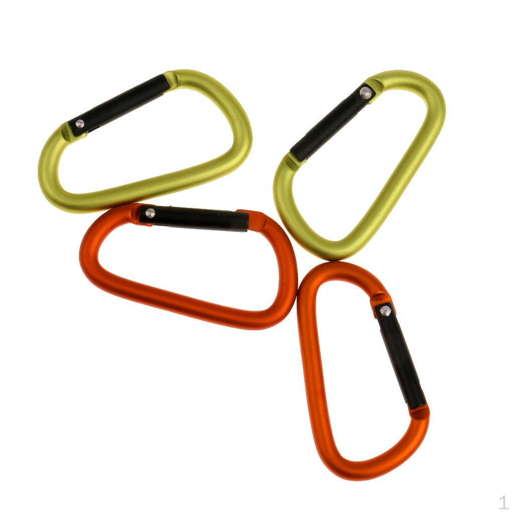 4pcs Carabiner Keychain Keyring Hiking Outdoor
4pcs Carabiner Keychain Keyring Hiking Outdoor