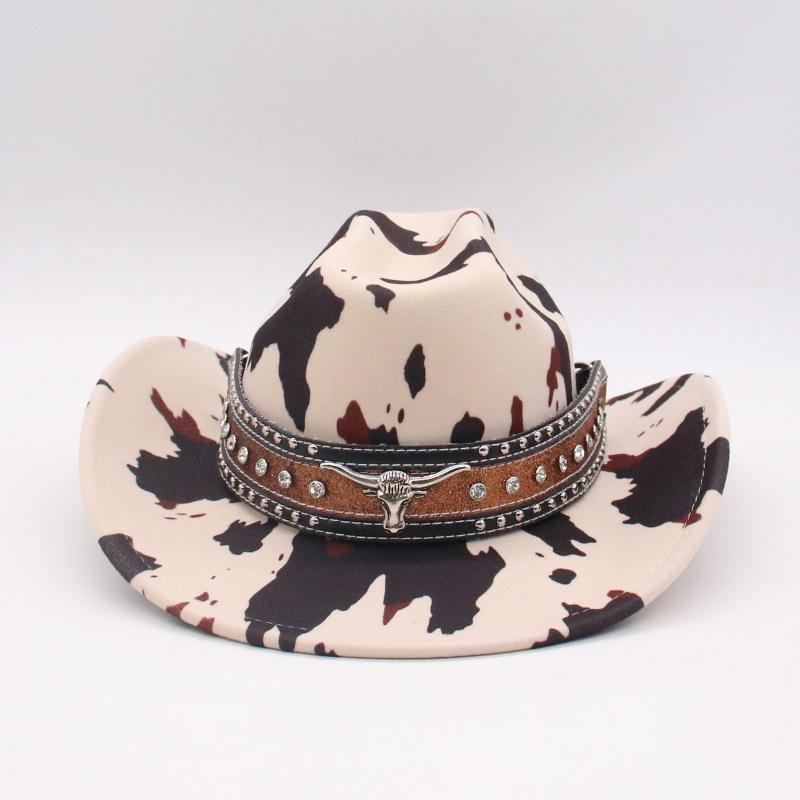 Cross-Border European, American And Western Denim Felt Hats, Men S And Women S Versatile Dairy Cows, Retro Woolen Jazz Hats, European And American one size (j-line cow print)
Cross-Border European, American And Western Denim Felt Hats, Men S And Women S Versatile Dairy Cows, Retro Woolen Jazz Hats, European And American one size (j-line cow print)