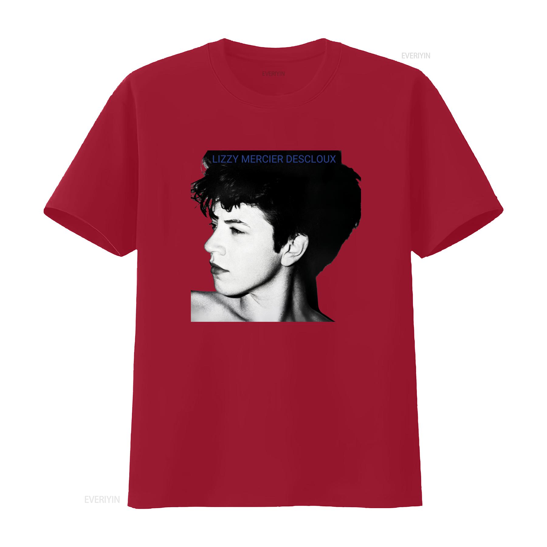 Lizzy Mercier Descloux Portrait Design White and Grey T shirt for Fashion Lovers vintage Washed homme Unisex Stylish Versatile S
Lizzy Mercier Descloux Portrait Design White and Grey T shirt for Fashion Lovers vintage Washed homme Unisex Stylish Versatile S