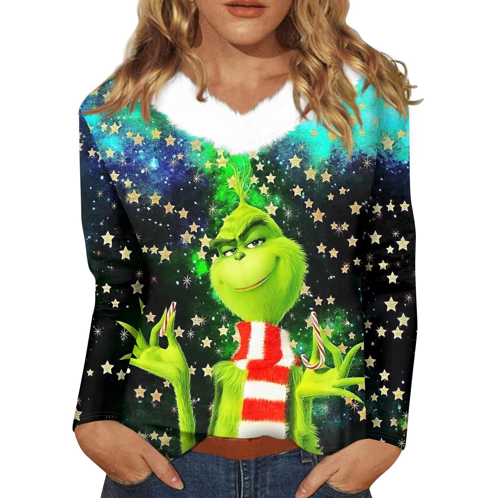 Women s Long Sleeve Casual Christmas Santa Printed Plush Collar V-Neck Top XXXXXL синий
Women s Long Sleeve Casual Christmas Santa Printed Plush Collar V-Neck Top XXXXXL синий