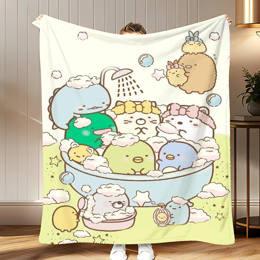 character IP Sumikko Gurashi Throw Soft Coral Fleece Blanket 310gsm Fluffy Warm Throw for Sofa Bed Couch Bedroom Decor 75x100cm
character IP Sumikko Gurashi Throw Soft Coral Fleece Blanket 310gsm Fluffy Warm Throw for Sofa Bed Couch Bedroom Decor 75x100cm