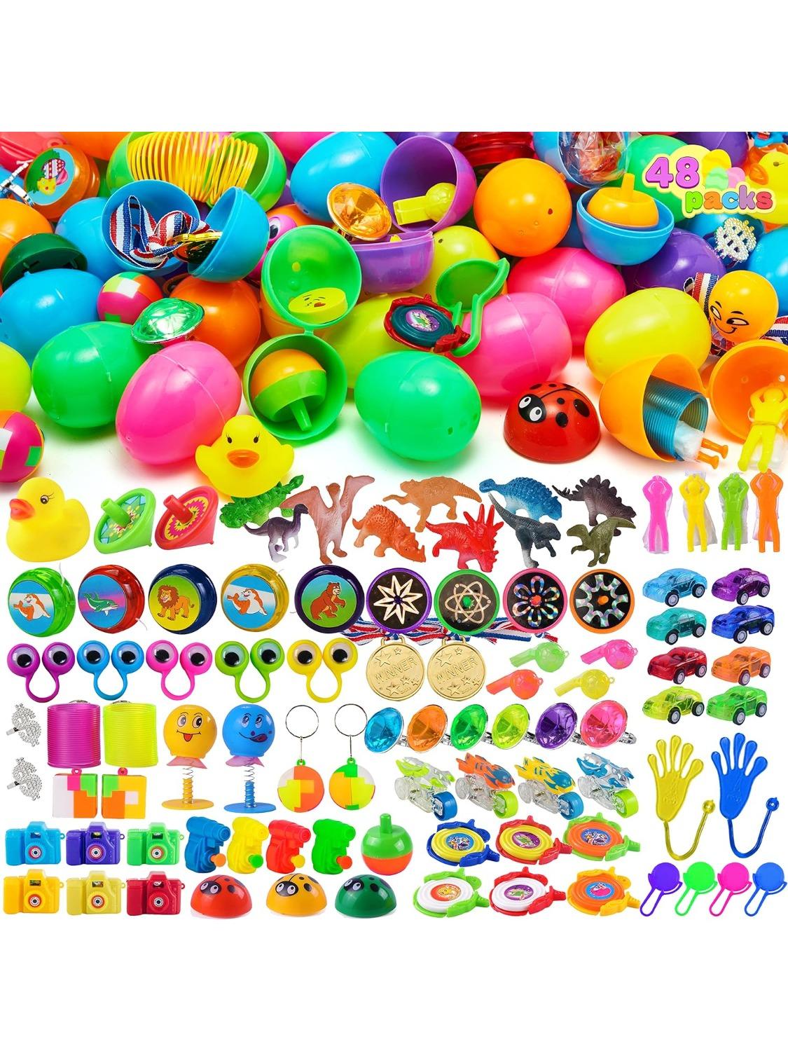 JOYFY 48Pcs Easter Eggs with Toys Inside Prefilled Easter Eggs with Popular Assorted Toys for Boys Girls Basket Stuffers Filler
JOYFY 48Pcs Easter Eggs with Toys Inside Prefilled Easter Eggs with Popular Assorted Toys for Boys Girls Basket Stuffers Filler