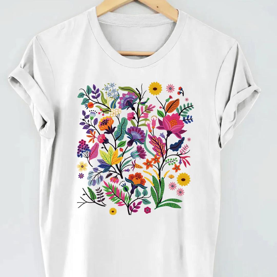 Exquisite graphic print t-shirt short sleeve crew neck casual top for summer & spring women s clothing XS
Exquisite graphic print t-shirt short sleeve crew neck casual top for summer & spring women s clothing XS