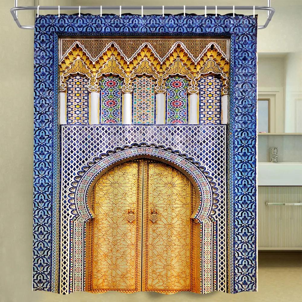 Vintage Moroccan Arch Door Shower Curtain Islamic Antique Door Geometric Pattern Polyester Bathroom Accessories Bathroom Decor W90XH180cm
Vintage Moroccan Arch Door Shower Curtain Islamic Antique Door Geometric Pattern Polyester Bathroom Accessories Bathroom Decor W90XH180cm
